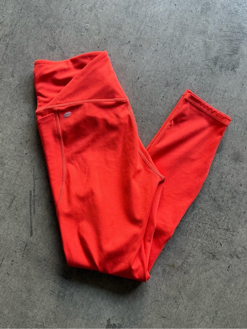 Fabletics - Pure Luxe Hot Red Crossover-Waist Women's Leggings - Size S